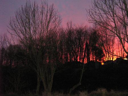 cela annonce du beau temps pour demain....coucher de soleil...