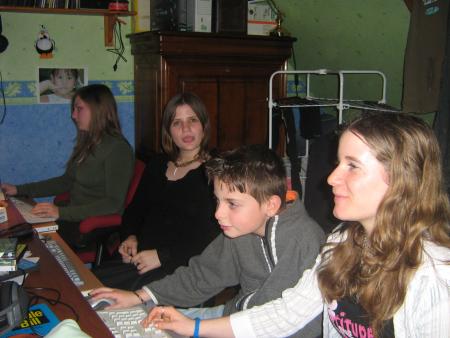 au fond Roxane, Morganne? Sulyvan, mathilde, 4 des petits enfants