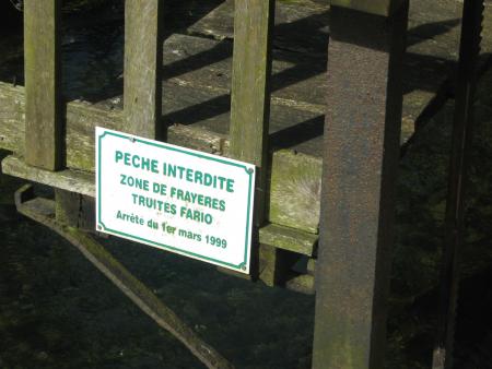 un peu plus haut  que le moulin o� �tait  la partie r�serve .