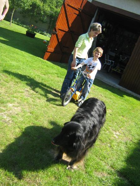 Sandrine et Mathieu sur son v�lo!...