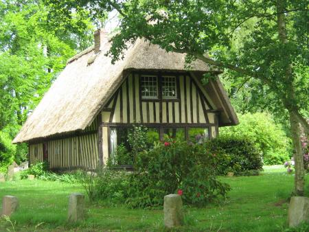 recouverte en chaume!