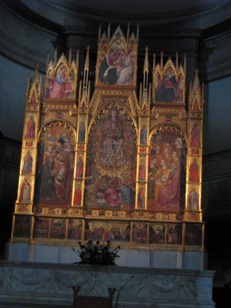 R�table de l'�glise de Monr�pulciano.