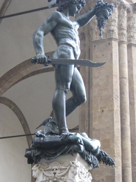 Pers�e coupant la t�te de la m�duse .