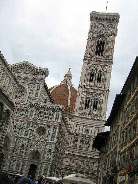 cath�drale,  d�me du baptist�re , et campanil.