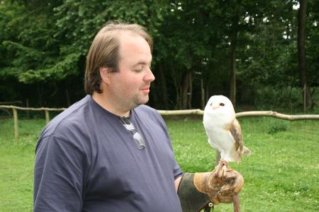 Alb� et une chouette hulotte