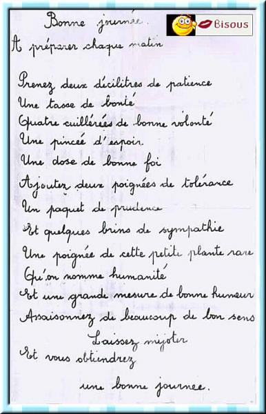 la meilleure des recettes..