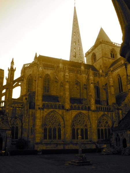 D�but de coucher de soleil.