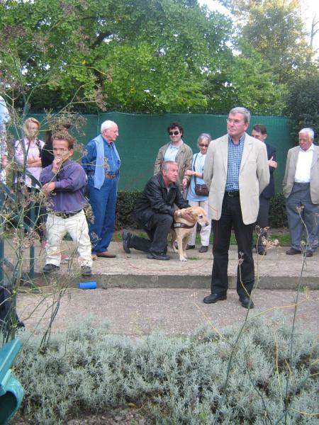 Le chien dit J'ai tourn� un film avec lui....