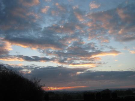 ce matin, 22.11.07  le soleil  a fait cache-cache toute la journ�e