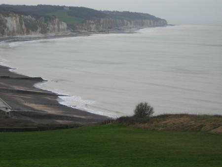 Vue des falaises de Quiberville  dep: 76