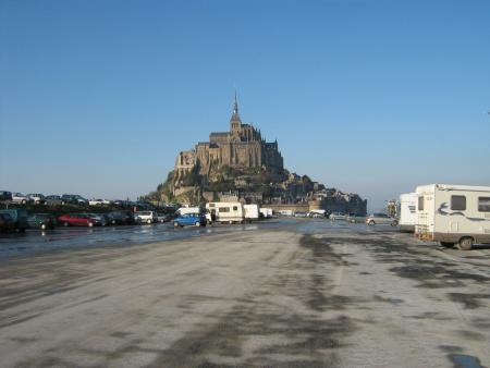 Arriv�e au Mont St Michel    ballade Bretonne en   10.06