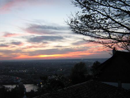 coucher de soleil des hauteurs de Rouen .12.06